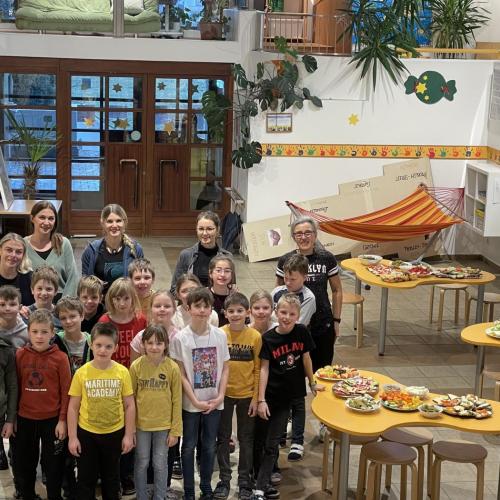 Schulbuffet im Februar von der 3. Klasse der VS St. Margarethen