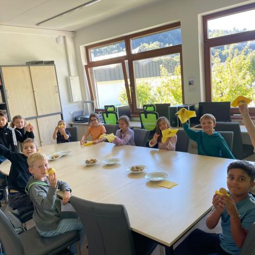 Ernte im Schulgarten 2024