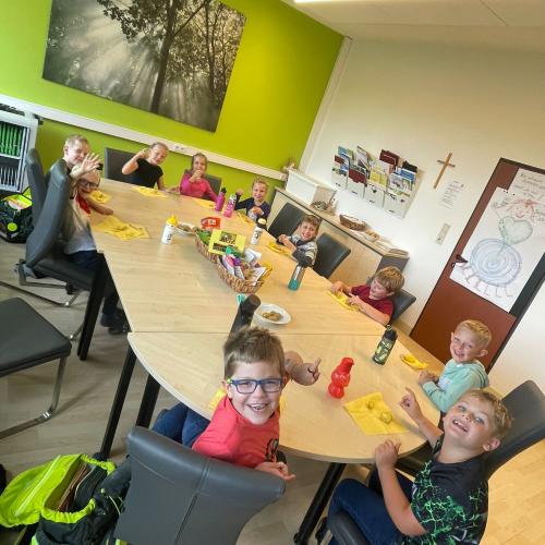 Ernte im Schulgarten 2024
