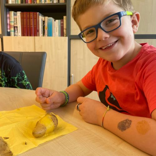 Ernte im Schulgarten 2024