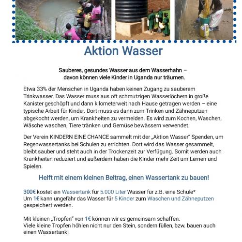 Spendenaktion 2024- "Wasser für Uganda"