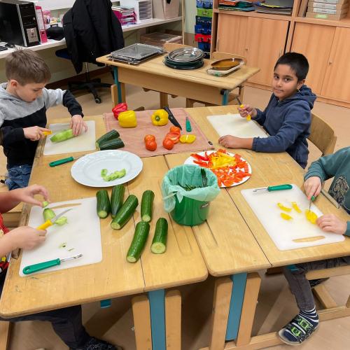 Schulbuffet "Gesunde Schule"- 2B- Klasse- Jänner 2024