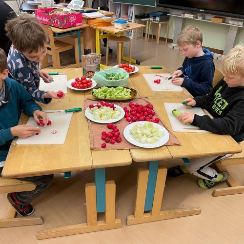 Schulbuffet "Gesunde Schule"- 2B- Klasse- Jänner 2024