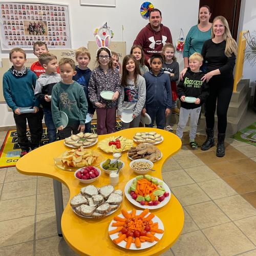 Schulbuffet "Gesunde Schule"- 2B- Klasse- Jänner 2024