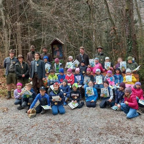 Waldtag- 3. Klassen mit den Rotholzer Jägern