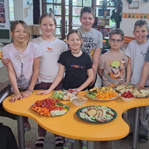 Schulbuffet "Gesunde Schule"- 4B Klasse- April 2025