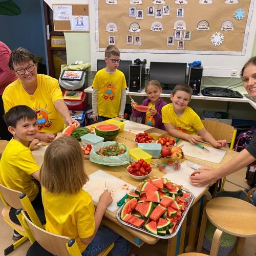Schulbuffet "Gesunde Schule"- 1A Klasse-Mai 2025