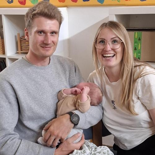 Babybesuch von Nina Egger Riemller mit Daniel und Junior" Julian"