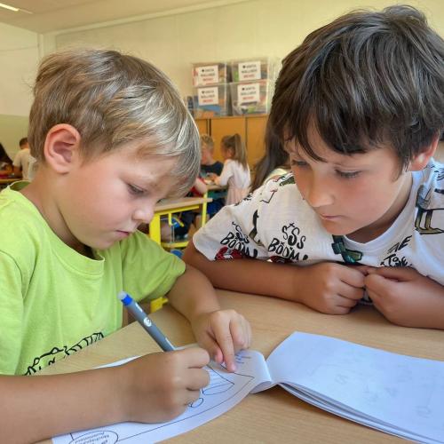 "Kindergartler" zu Besuch in der 4. Klasse- Juli 2026