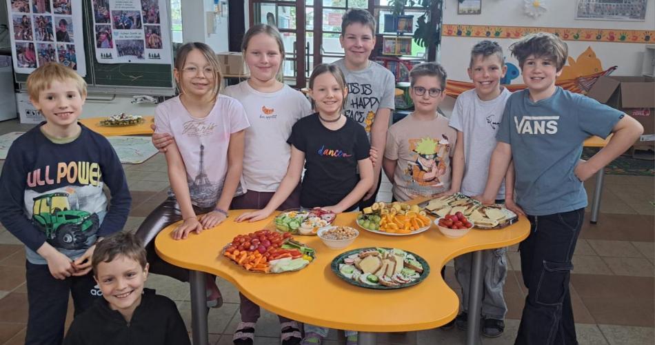 Schulbuffet "Gesunde Schule"- 4B Klasse- April 2025